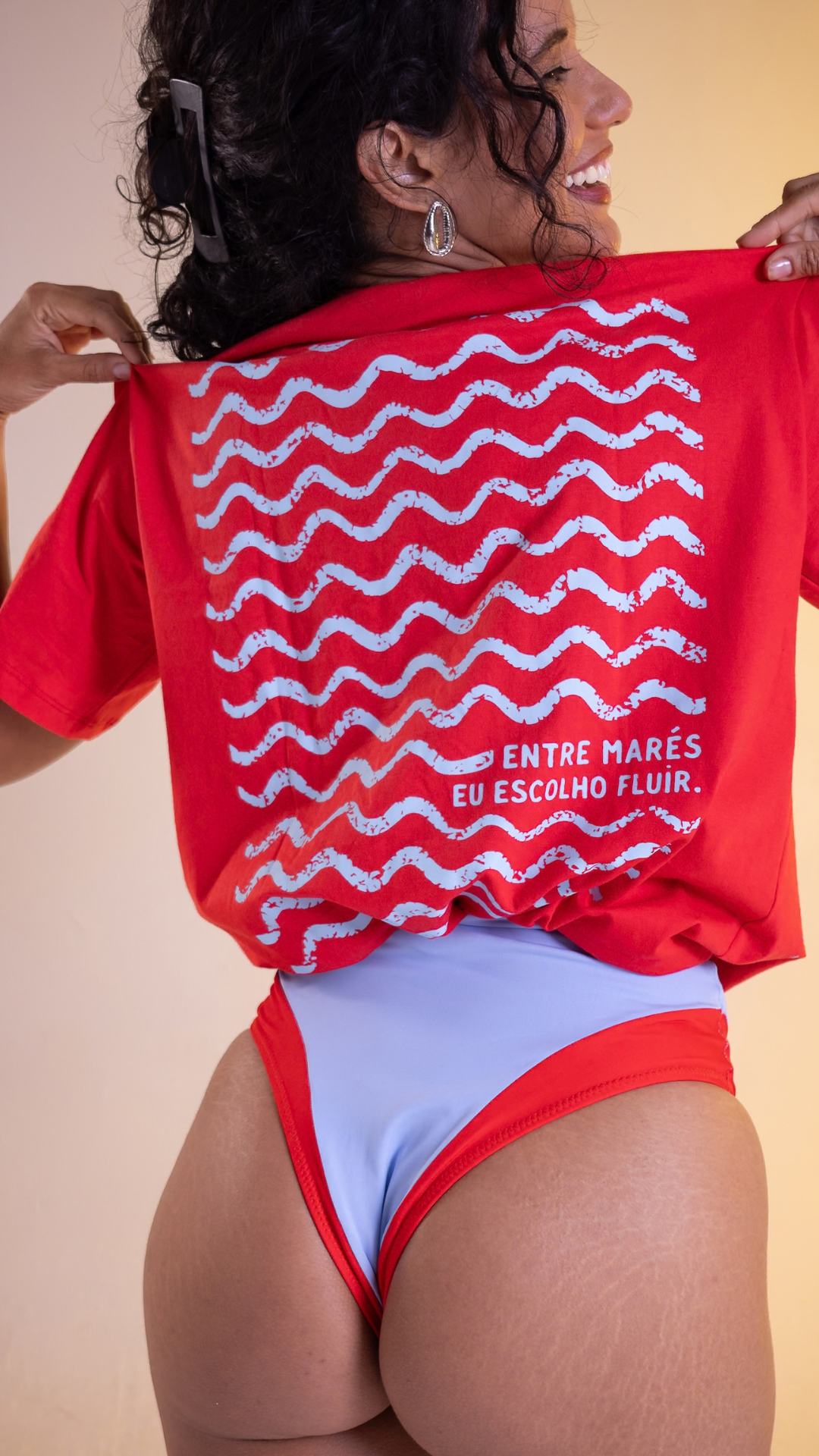 Camiseta Oversized Fluir | Cor Marieta
