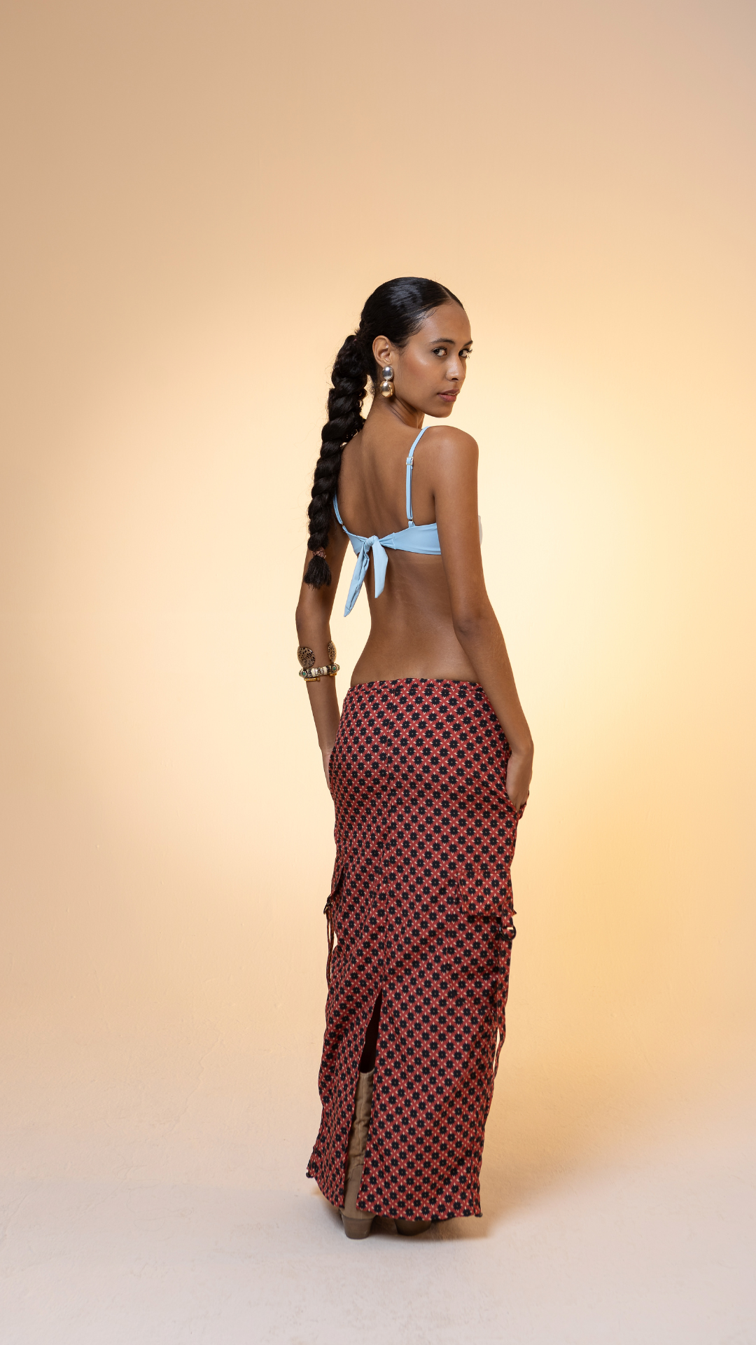 Saia Longa Cargo Aqualeve | Print Flor do Amarante