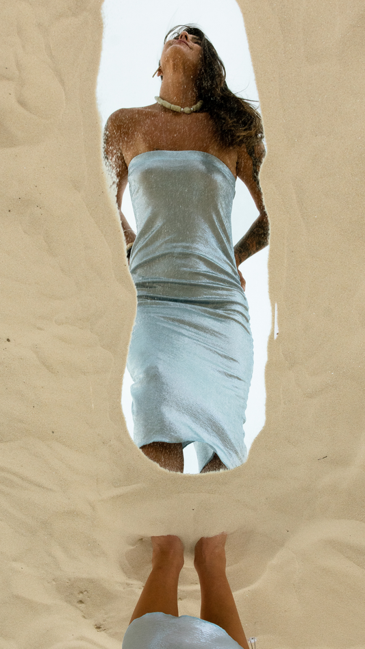 Vestido Saia Tqc | Cor Maresia de Prata