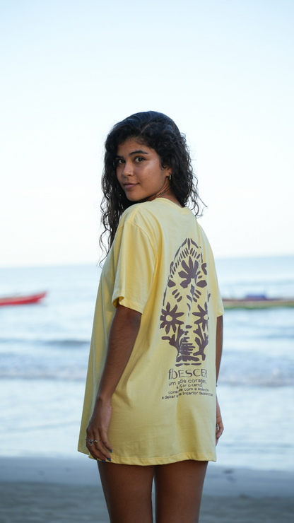 Camiseta Florescer  | Cor Amarelo Manteiga