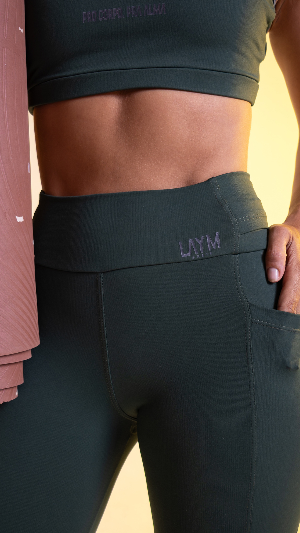 Calça Alicia Bolsos Soft | Cor Floresta