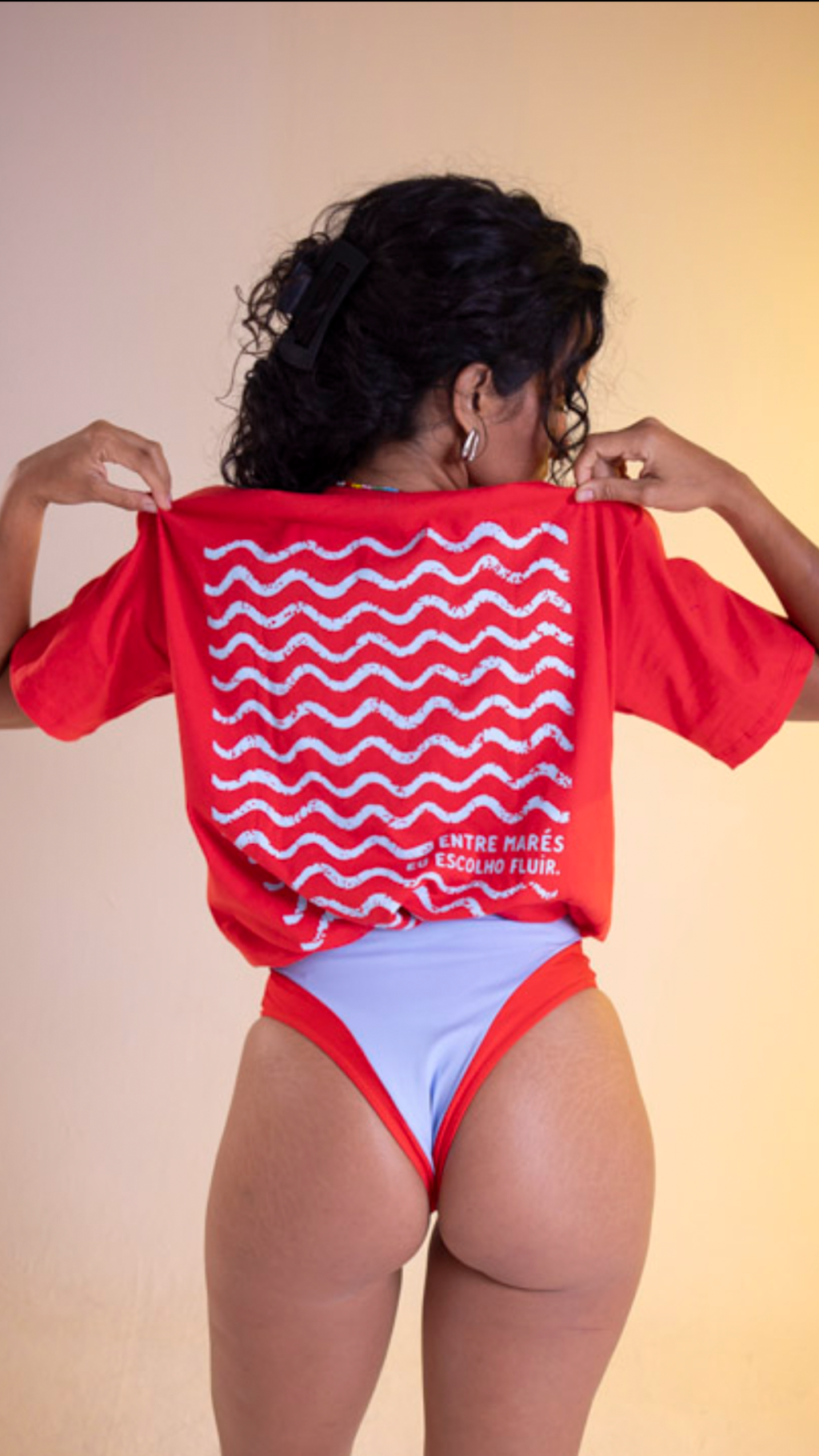 Camiseta Oversized Fluir | Cor Marieta