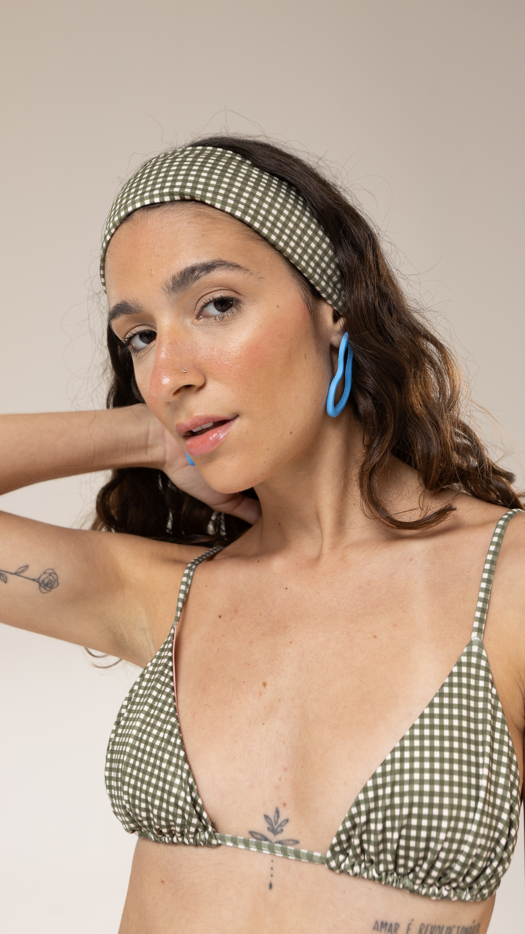 Top Regulador | Print Mini Vichy Pistache
