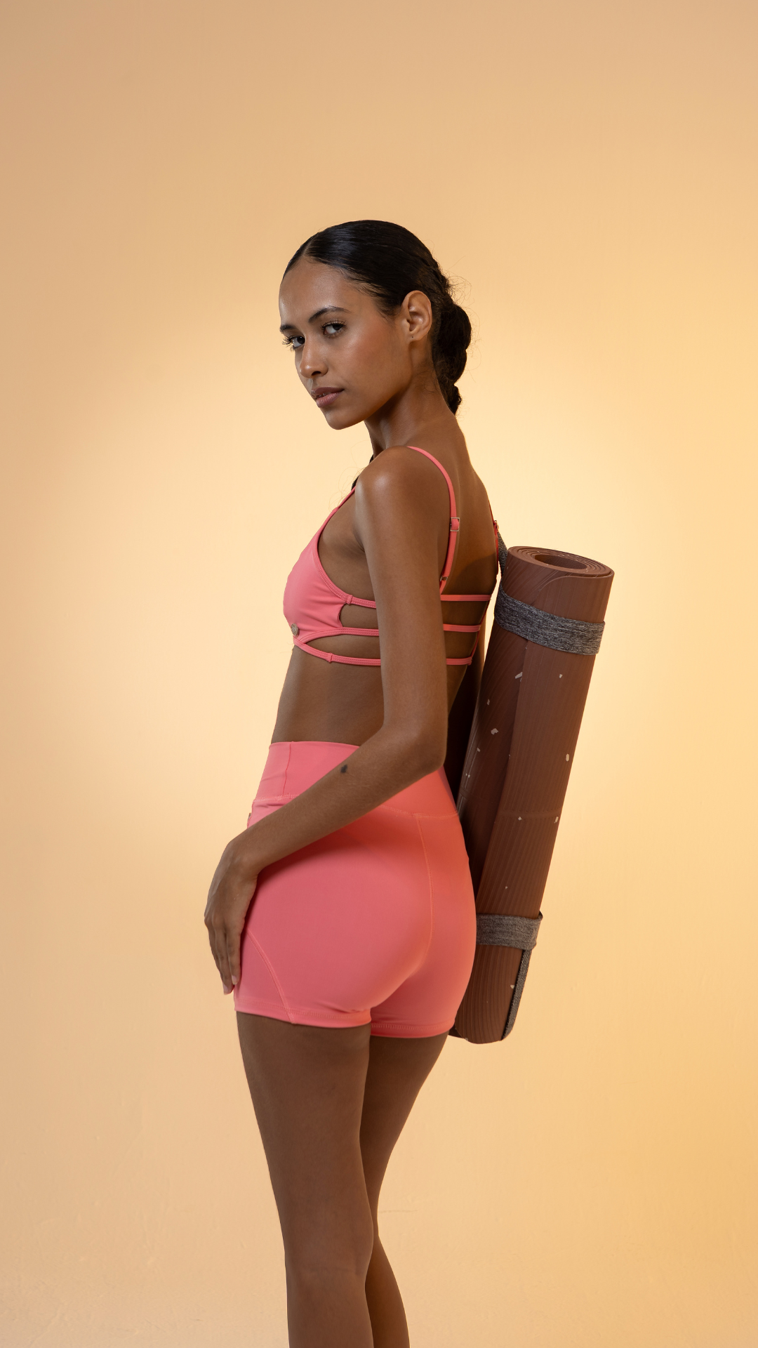 Short Biker Power Flex | Cor Coral