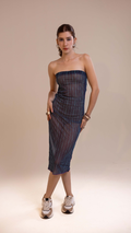 Vestido Saia TQC Tule  | Print Altamaré Oceano Violeta