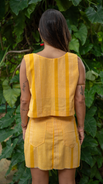 Blusa Nós Linho | Cor Solar