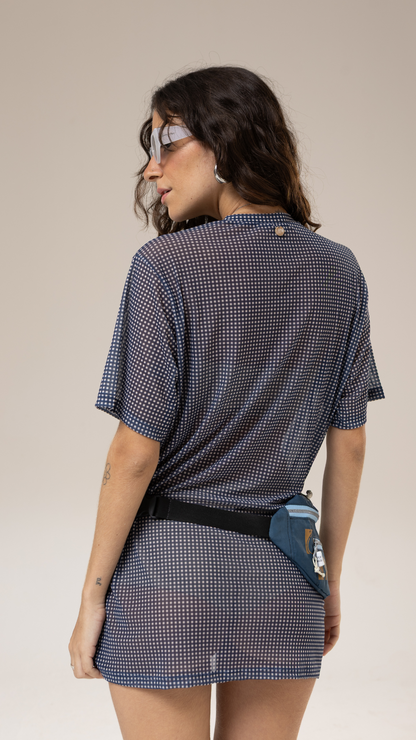 Camiseta Tule | Print Mini Vichy Blue