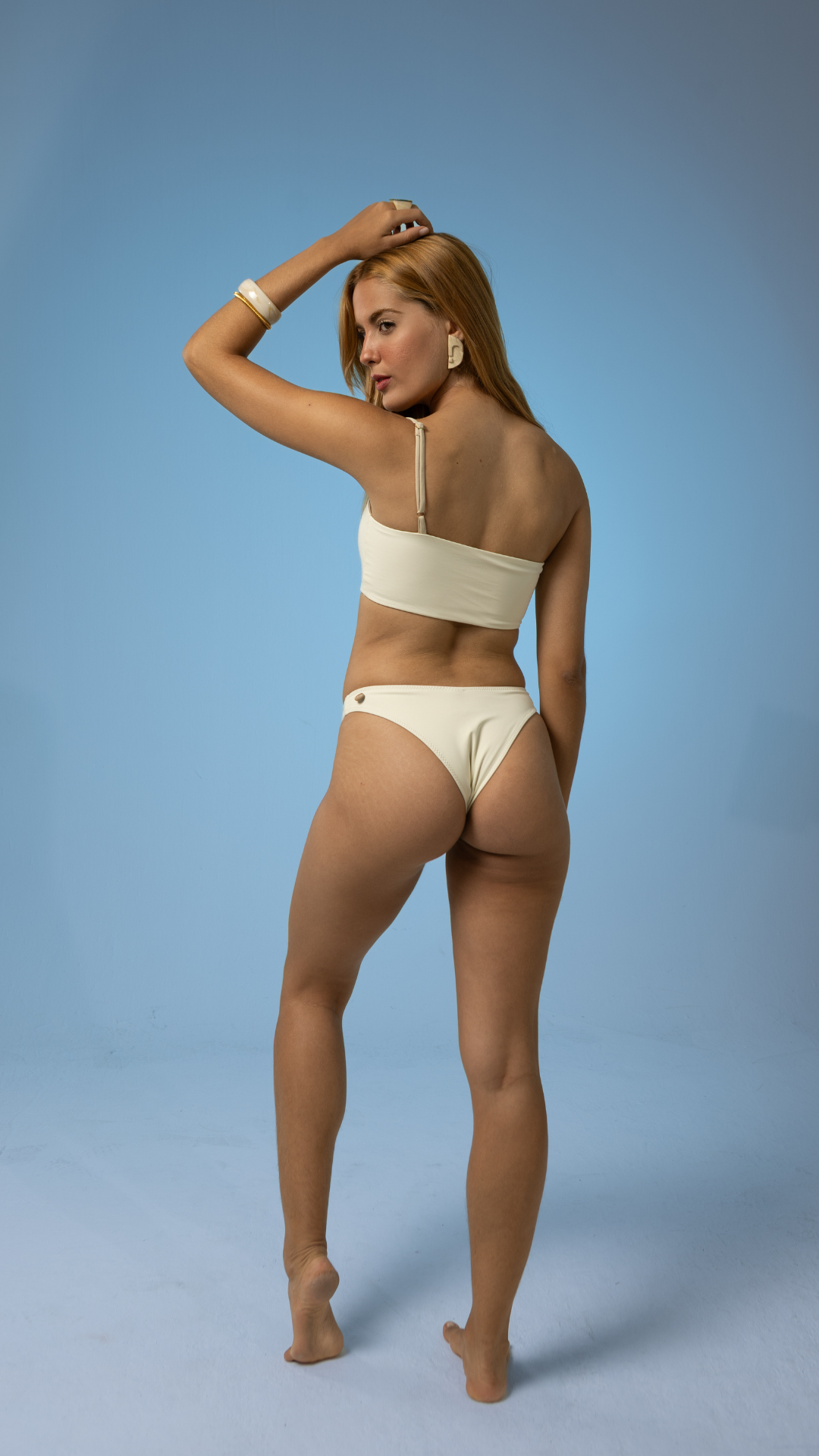 Top Uma Alça Miçangas | Cor Bruma Ao Mar