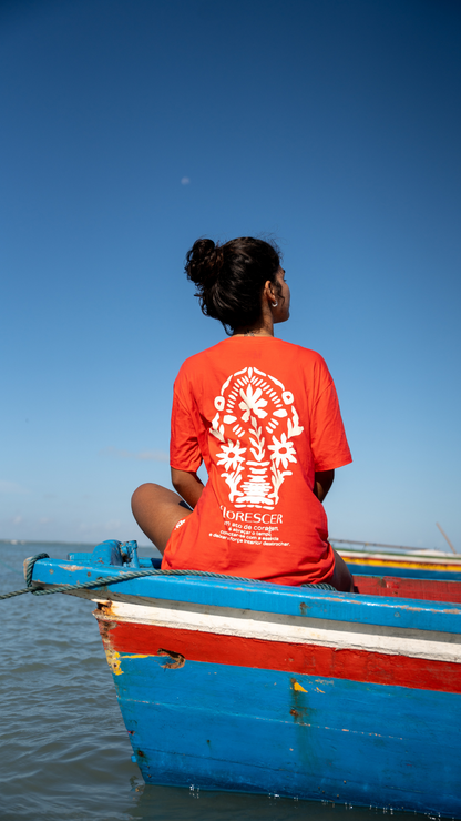 Camiseta Florescer  | Cor Coral