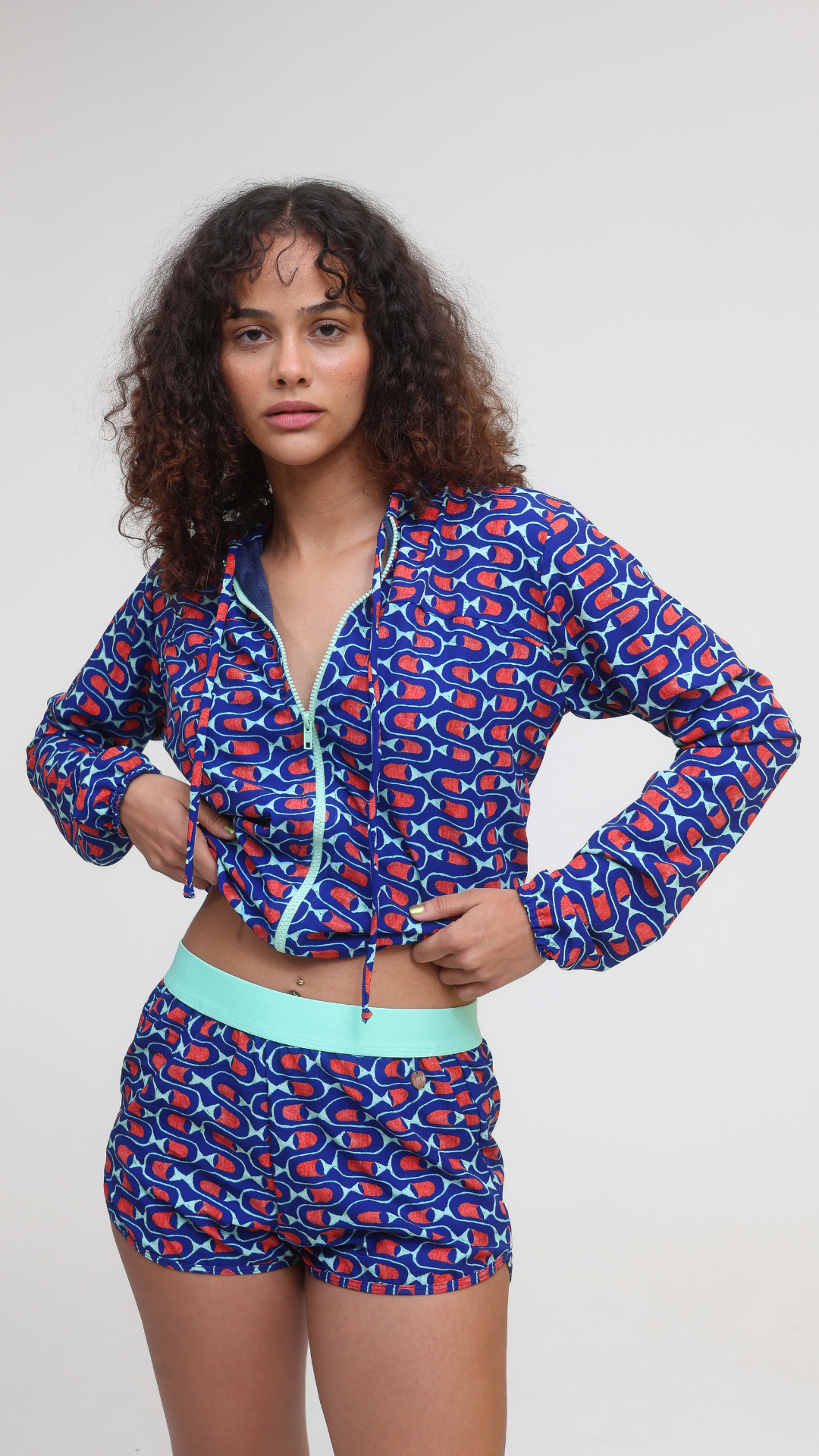 Short Aqualeve | Print Cardume Profundo