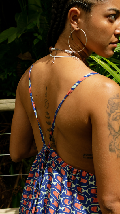 Vestido Buho | Print Cardume Profundo
