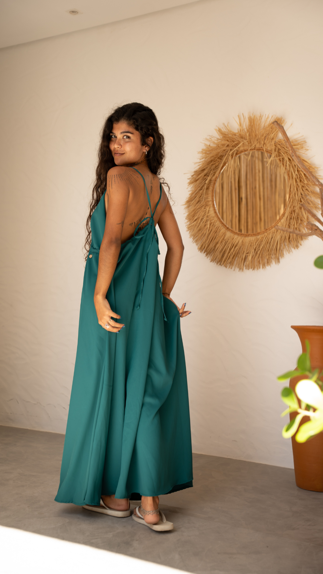 Vestido Buho | Cor Amarante