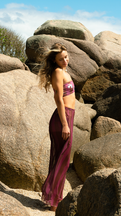 Calça Pantalona Tule | Print Danço com a Brisa