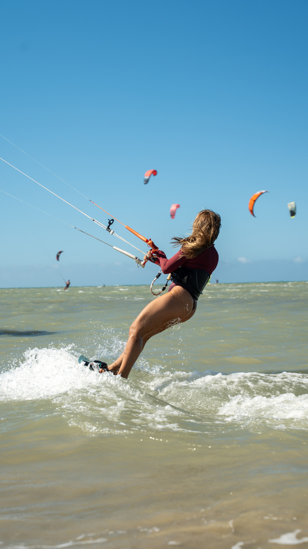 Maiô Wetsuit Hand | Cor Merlot Ao Mar