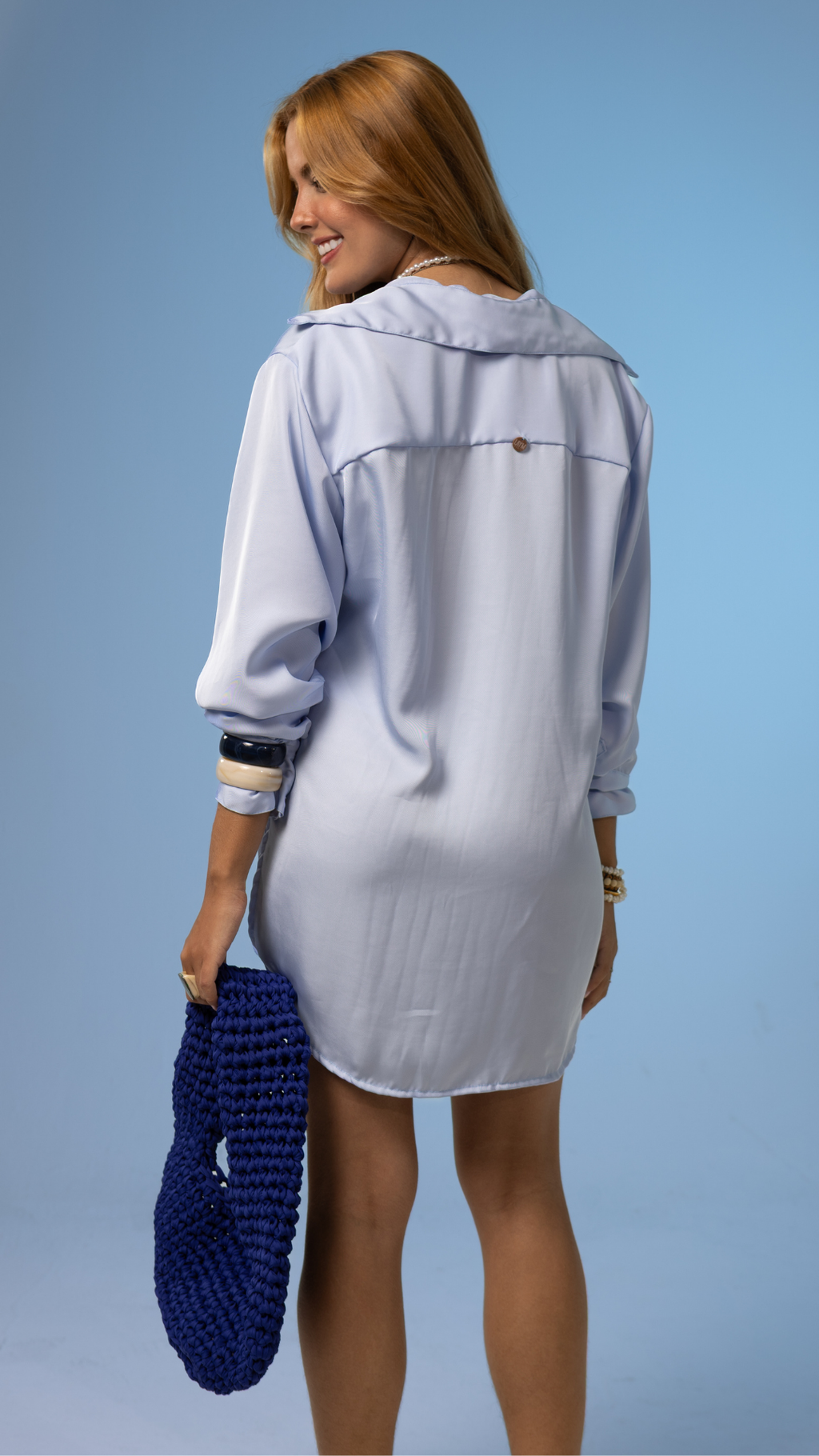 Camisa Sasha | Cor Céu de Mar
