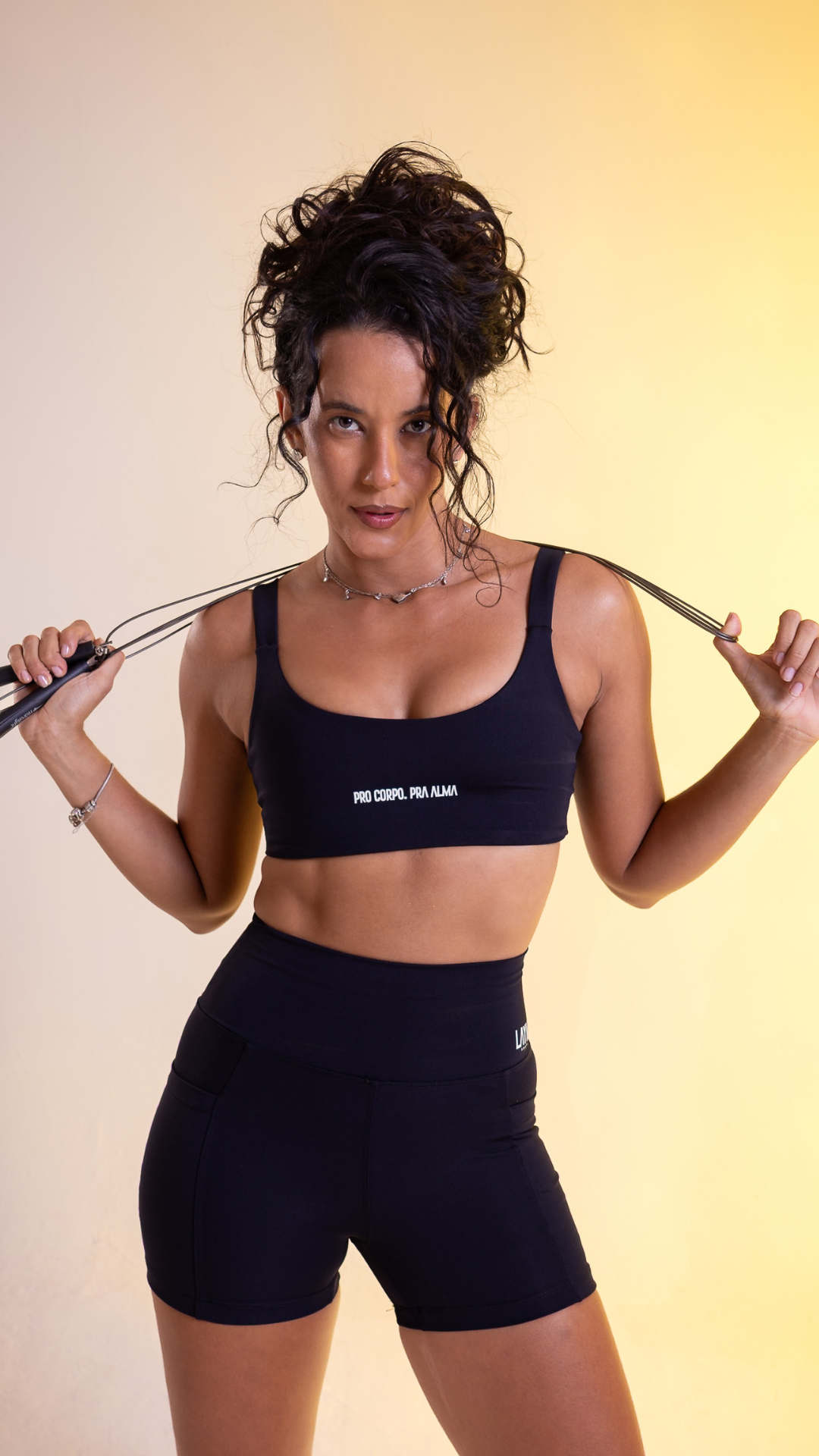 Top Bia Alça Larga Power Flex | Cor Breu