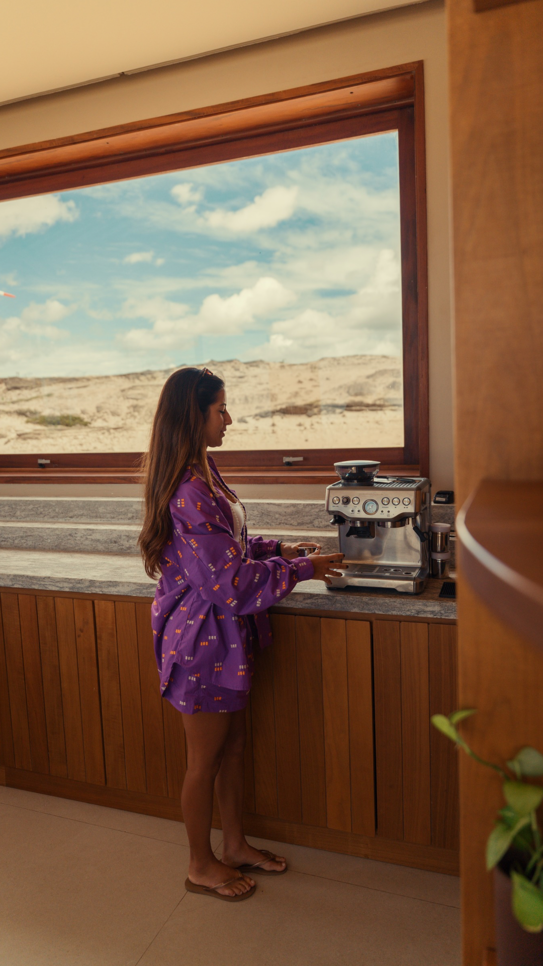 Camisa Oversized Viscose | Cor Código do Mar Oceano Violeta